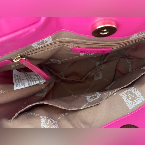 🩷Anne Klein Pink Satchel Purse Crossbody🩷 - Picture 12 of 14